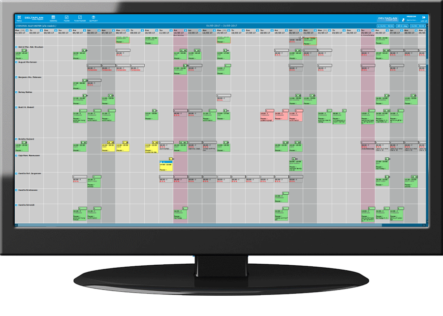 view of the DELTAPLAN system