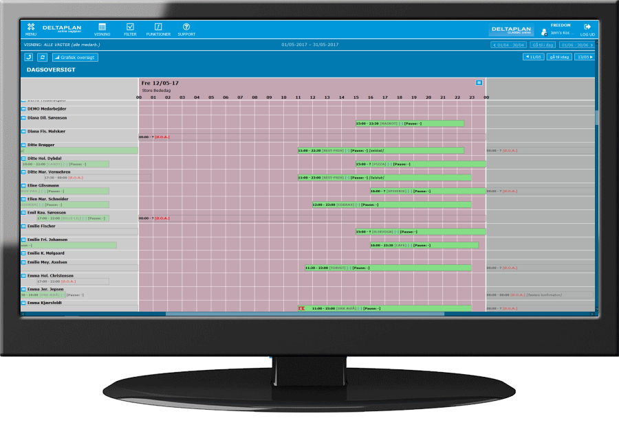 view of the DELTAPLAN system