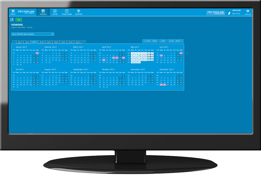 view of the DELTAPLAN system